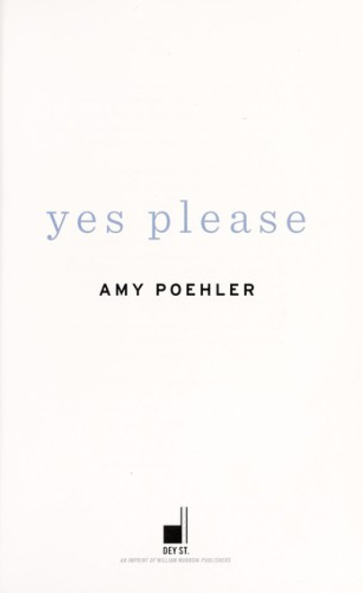 Yes Please front cover by Amy Poehler, ISBN: 0062268341