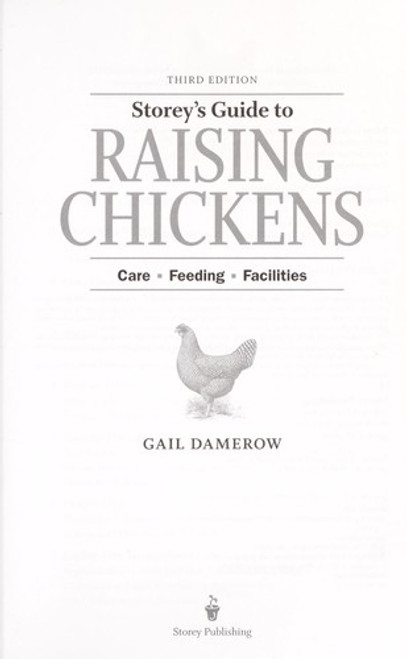 Storey's Guide to Raising Chickens, 3rd Edition front cover by Gail Damerow, ISBN: 1603424695