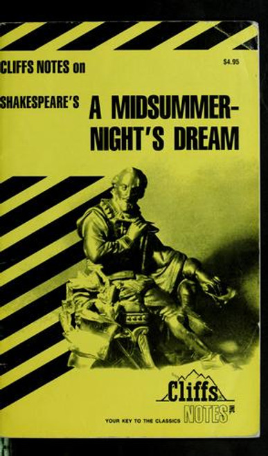 Shakespeare's A Midsummer Night's Dream (Cliffs Notes) front cover by Matthew Black Ph.D., ISBN: 0822000571