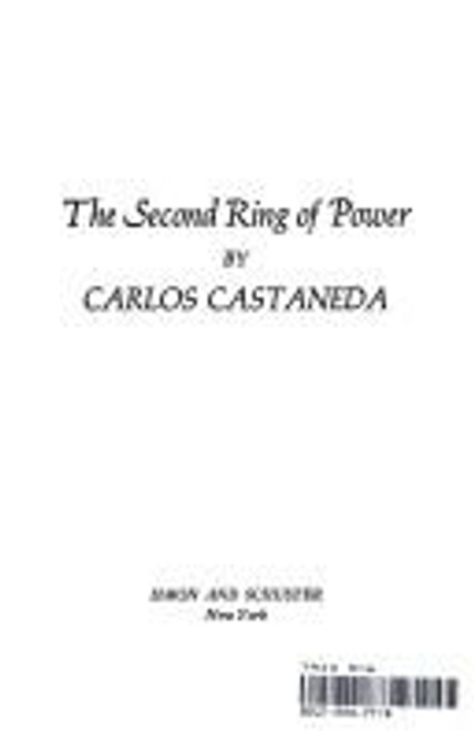 The Second Ring of Power front cover by Carlos Castaneda, ISBN: 0671248510