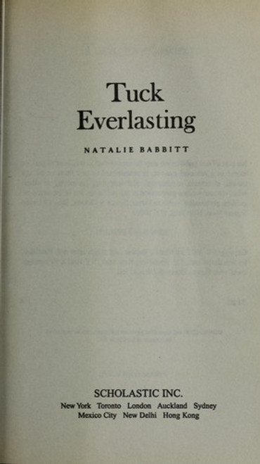 Tuck Everlasting front cover by Natalie Babbitt, ISBN: 0590988867