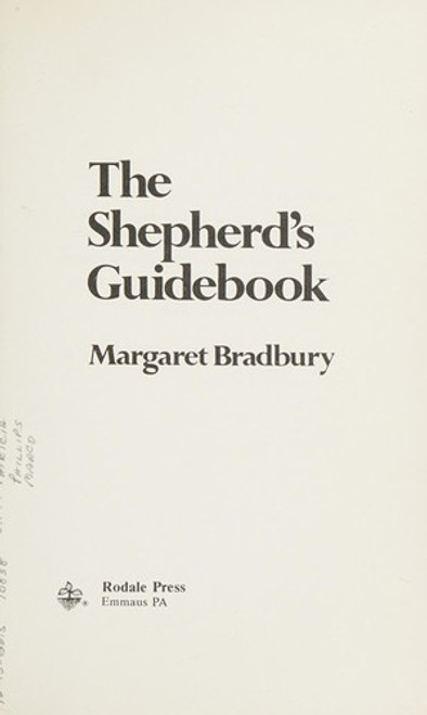 The Shepherd's Guidebook front cover by Margaret Bradbury, ISBN: 0878571590