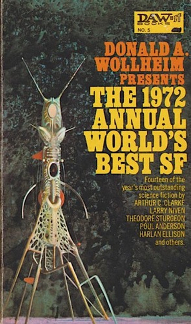 The 1972 Annual World's Best SF front cover by Donald A. Wollheim, ISBN: 0879970057