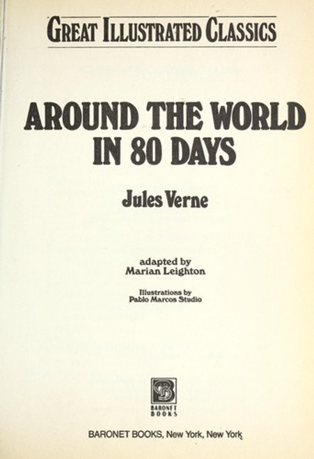 Around the World In 80 Days (Great Illustrated Classics) front cover by Jules Verne, ISBN: 0866119523