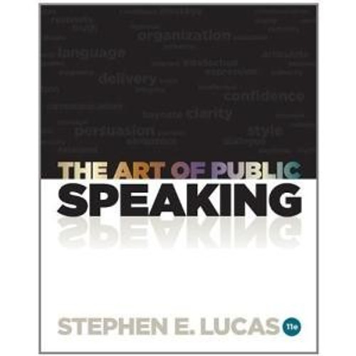 The Art of Public Speaking front cover by Stephen Lucas, ISBN: 0073406732