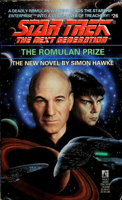 The Romulan Prize 26 Star Trek: The Next Generation front cover by Simon Hawke, ISBN: 0671797468