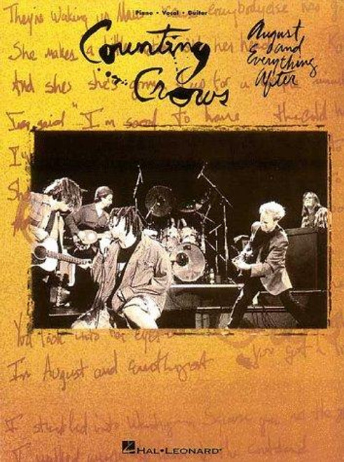 Counting Crows: August and Everything After: Piano, Vocal, Guitar front cover by Counting Crows, ISBN: 0793535239