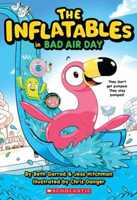 The Inflatables in Bad Air Day (The Inflatables #1) front cover by Beth Garrod,Jess Hitchman, ISBN: 1338748971