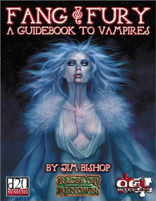 Fang & Fury: A Guidebook To Vampires (D20 System GRR1105) front cover by Jim Bishop, ISBN: 0972675655