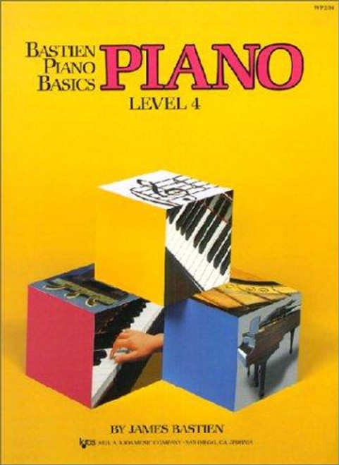 WP204 - Bastien Piano Basics - Piano Level 4 front cover by Jane Bastien, ISBN: 0849752698