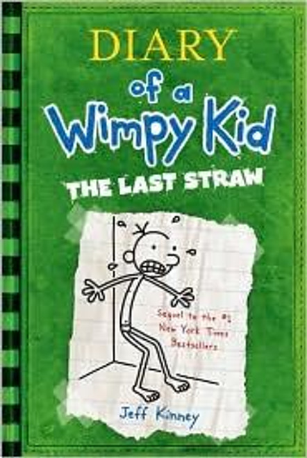 The Last Straw 3 Diary of a Wimpy Kid front cover by Jeff Kinney, ISBN: 0810970686