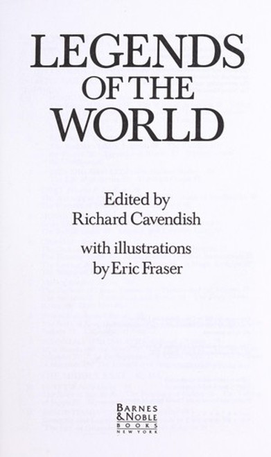 Legends of the World front cover by Richard Cavendish, ISBN: 1566194628