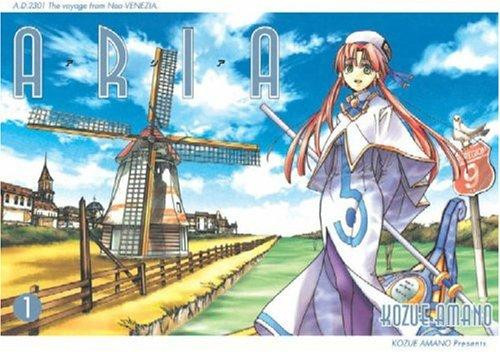 Aria Volume 1 front cover by Kozue Amano, ISBN: 1413900402