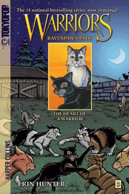 The Heart of a Warrior 3 Warriors: Ravenpaw's Path front cover by Erin Hunter, Dan Jolley, ISBN: 0061688673