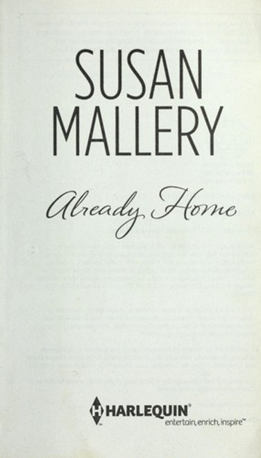 Already Home front cover by Susan Mallery, ISBN: 0778313247