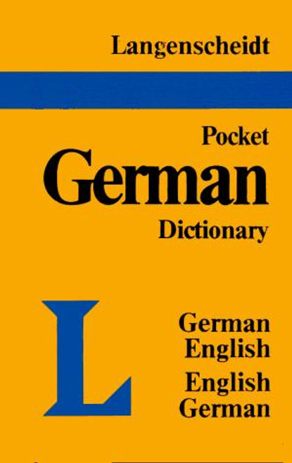 Langenscheidt's Pocket German Dictionary German-English English-German front cover by Langenscheidt, ISBN: 0887291058