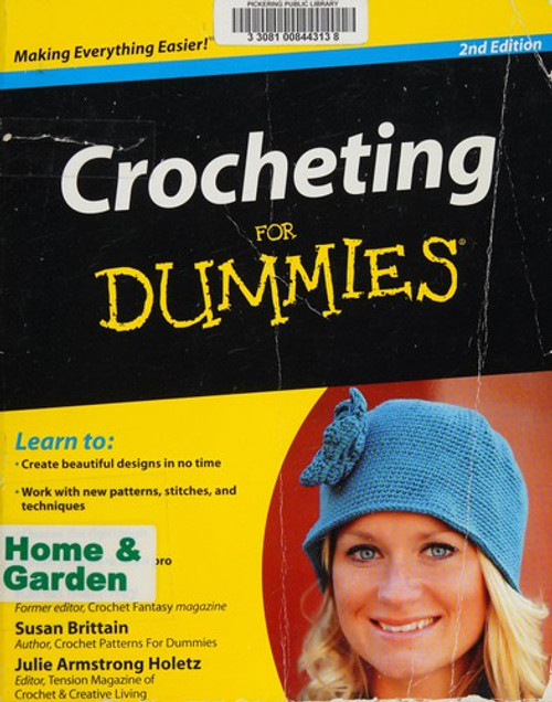 Crocheting for Dummies front cover by Karen Manthey,Susan Brittain,Julie Holetz, ISBN: 0470536454