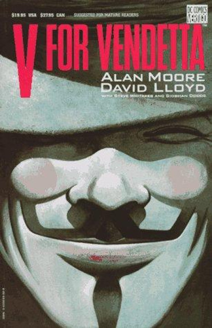 V for Vendetta front cover by Alan Moore, ISBN: 0930289528
