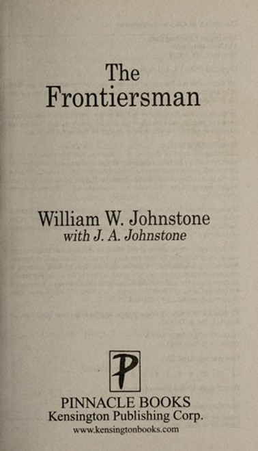 The Frontiersman front cover by William W. Johnstone, J.A. Johnstone, ISBN: 078603601X