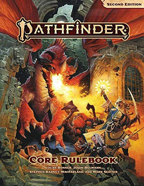 Pathfinder Core Rulebook (Second Edition) front cover by Jason Bulmahn,Logan Bonner,Stephen Radney-MacFarland,Mark Seifter, ISBN: 1640781684