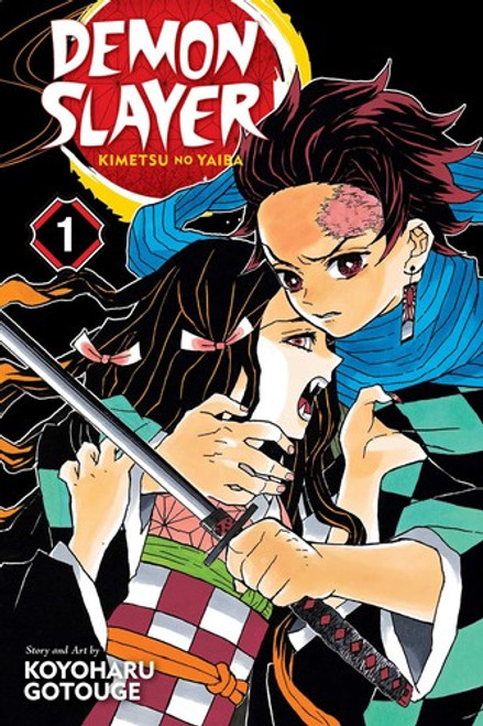 1 Demon Slayer: Kimetsu no Yaiba front cover by Koyoharu Gotouge, ISBN: 1974700526