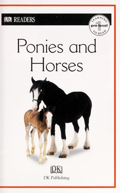 DK Readers: Ponies and Horses front cover by DK, ISBN: 0756642957