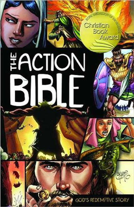 The Action Bible front cover by Doug Mauss, Sergio Cariello, ISBN: 0781444993