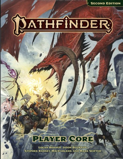 Pathfinder RPG: Pathfinder Player Core front cover by Logan Bonner, Jason Bulmahn, Stephen Radney-MacFarland, Mark Seifter, ISBN: 1640785531