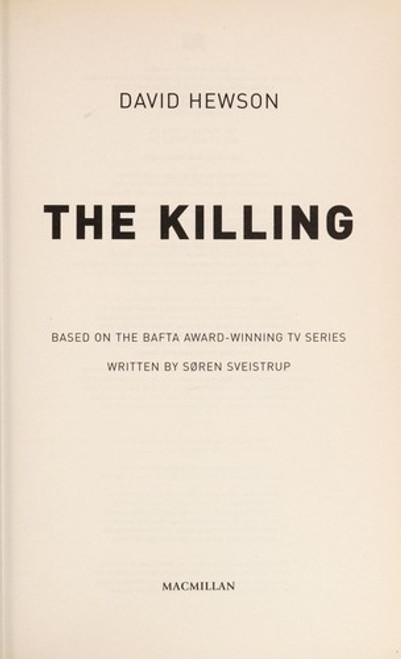 The Killing front cover by David Hewson, ISBN: 1447208412