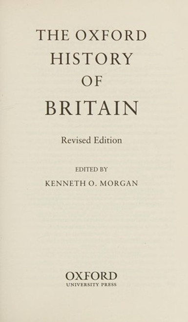 The Oxford History of Britain front cover by Kenneth O. Morgan, ISBN: 0199579253