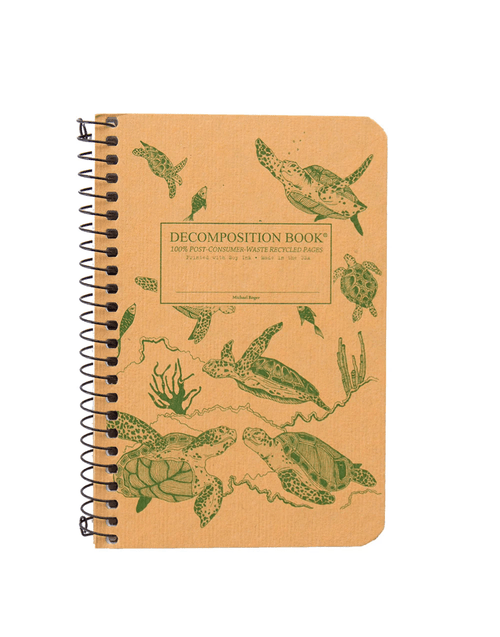 Sea Turtles Pocket Coilbound Decomposition Notebook front cover, ISBN: 1401520707