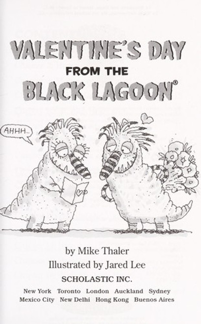 Valentine's Day from the Black Lagoon 8 Black Lagoon Adventures front cover by Mike Thaler, ISBN: 0439800765