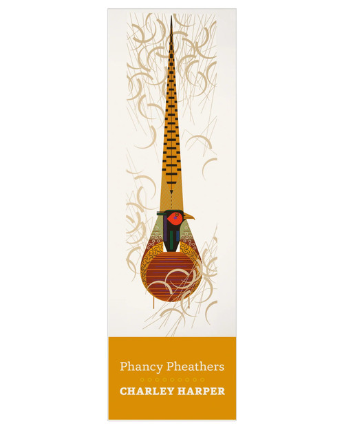 Charley Harper: Phancy Pheathers Bookmark front cover, ISBN: 0764978780