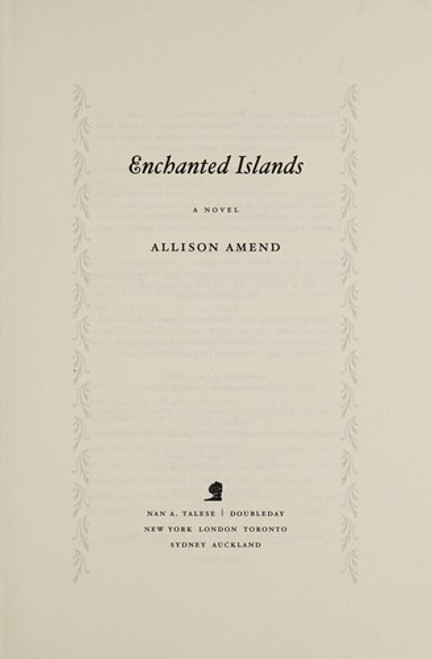 Enchanted Islands: A Novel front cover by Allison Amend, ISBN: 0385539061