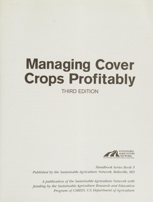 Managing Cover Crops Profitably front cover by SARE Outreach, ISBN: 1888626127