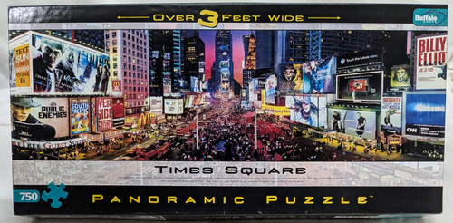 Times Square Panoramic 750 Piece Jigsaw Puzzle front cover