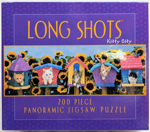 Long Shots Kitty City 700 Piece Panoramic Puzzle front cover