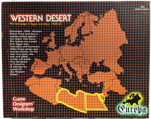 Western Desert: The Campaign in Egypt and Libya, 1940-43 (Europa 824) front cover