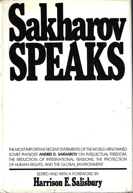 Sakharov Speaks front cover by Andrei D. Sakharov, Harrison E. Salisbury, ISBN: 0394492090
