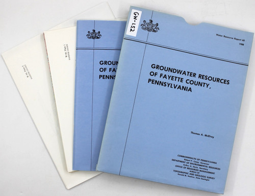 Groundwater resources of Fayette County, Pennsylvania (Water resource report 60) front cover by Thomas A. McElroy, ISBN: 0818201118