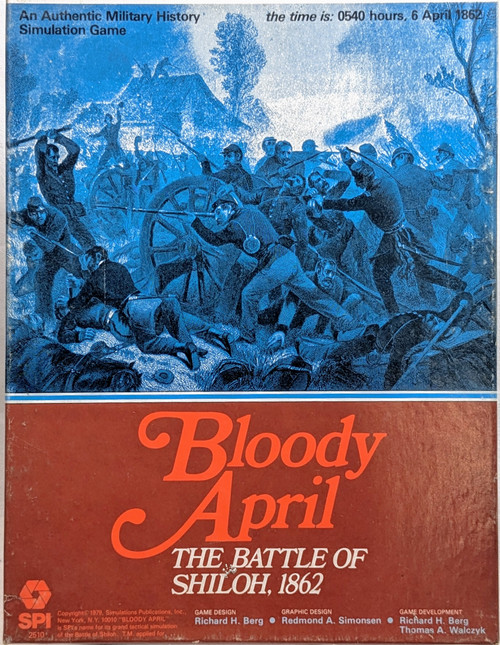 Bloody April: The Battle of Shiloh 1862 Simulation Game front cover
