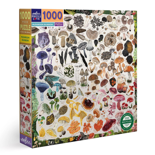Mushroom Rainbow 1000 Piece Puzzle front cover