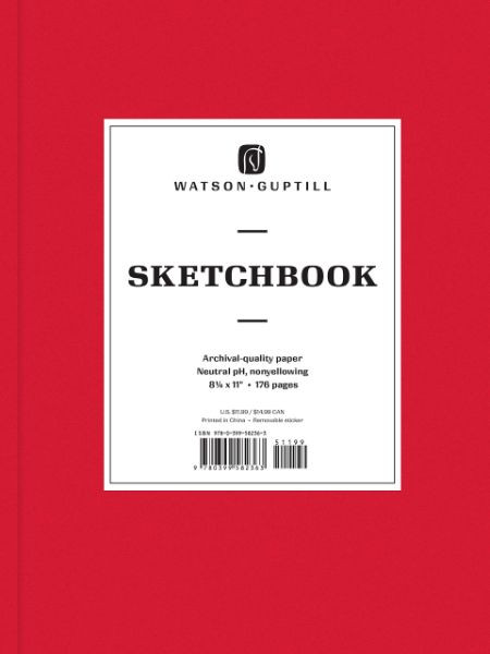 Red Large Sketchbook front cover by Watson-Guptill, ISBN: 0399582363