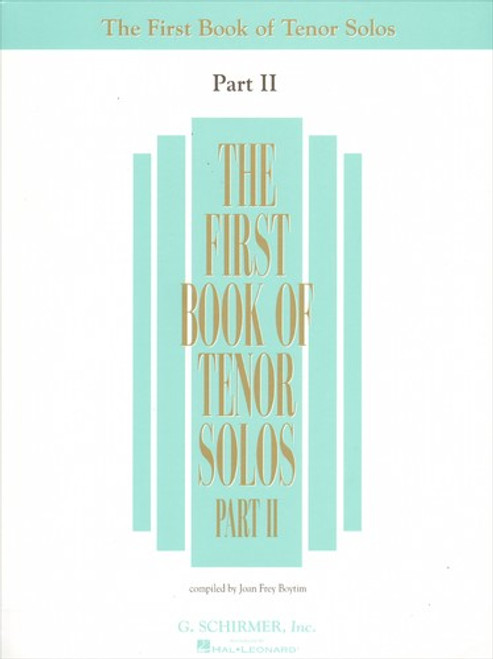 First Book of Tenor Solos - Part II front cover by Joan Frey Boytim, ISBN: 0793524962