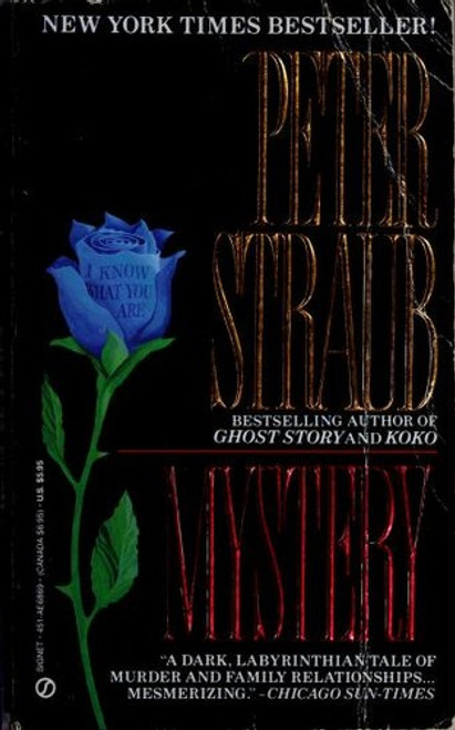 Mystery front cover by Peter  Straub, ISBN: 0451168690