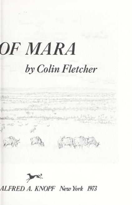 The Winds of Mara front cover by Colin Fletcher, ISBN: 0394470915 The Winds of Mara front cover by Colin Fletcher, ISBN: 0394470915