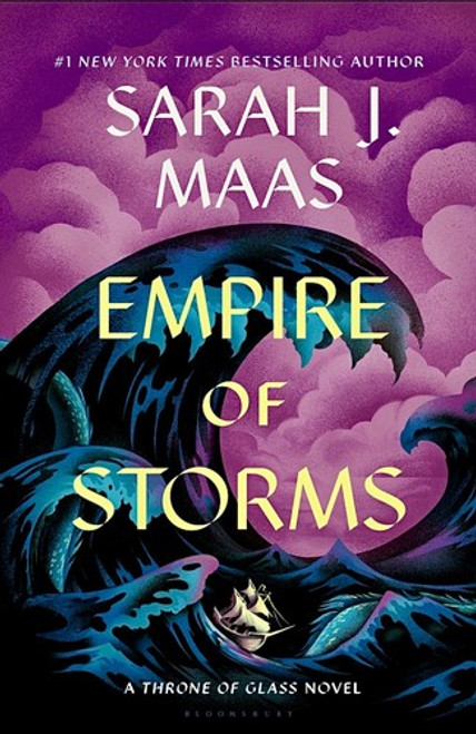 Empire of Storms 5 Throne of Glass front cover by Sarah J. Maas, ISBN: 1639731032