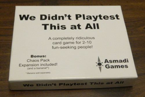 We Didn't Playtest This at All - With Chaos Pack (2018 Edition) front cover