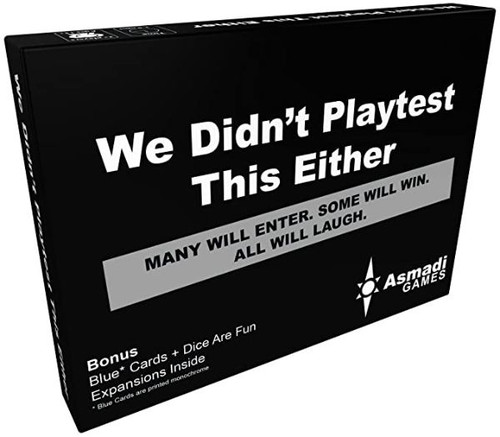 We Didn't Playtest This Either Card Game front cover