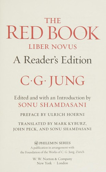 The Red Book: A Reader's Edition (Philemon) front cover by C. G. Jung, ISBN: 0393089088